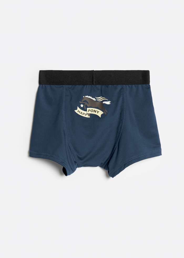 (3-Pack)Moisture-Wicking Collection．Boys Trunk Underwear(Reflecting Pond / Eiffel Tower / Andorra)