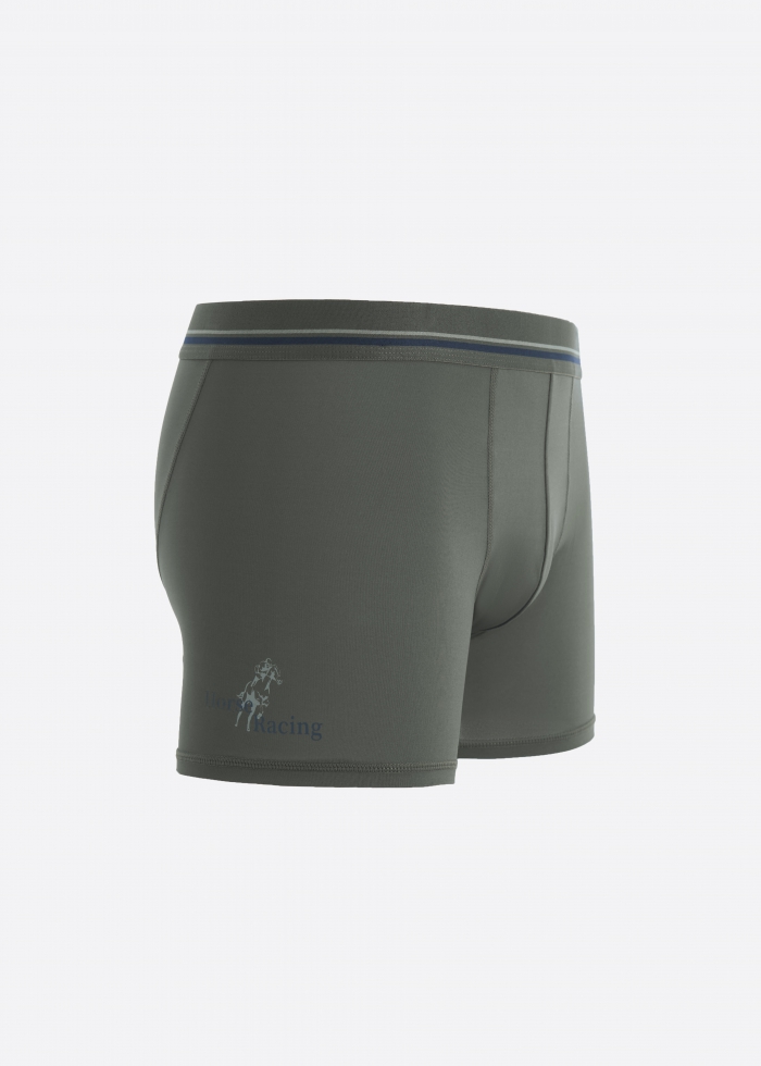 Moisture-Wicking Collection．Men Boxer Brief Underwear（Eiffel Tower）