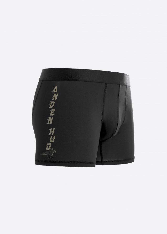 Moisture-Wicking Collection．Men Boxer Brief Underwear（Black）