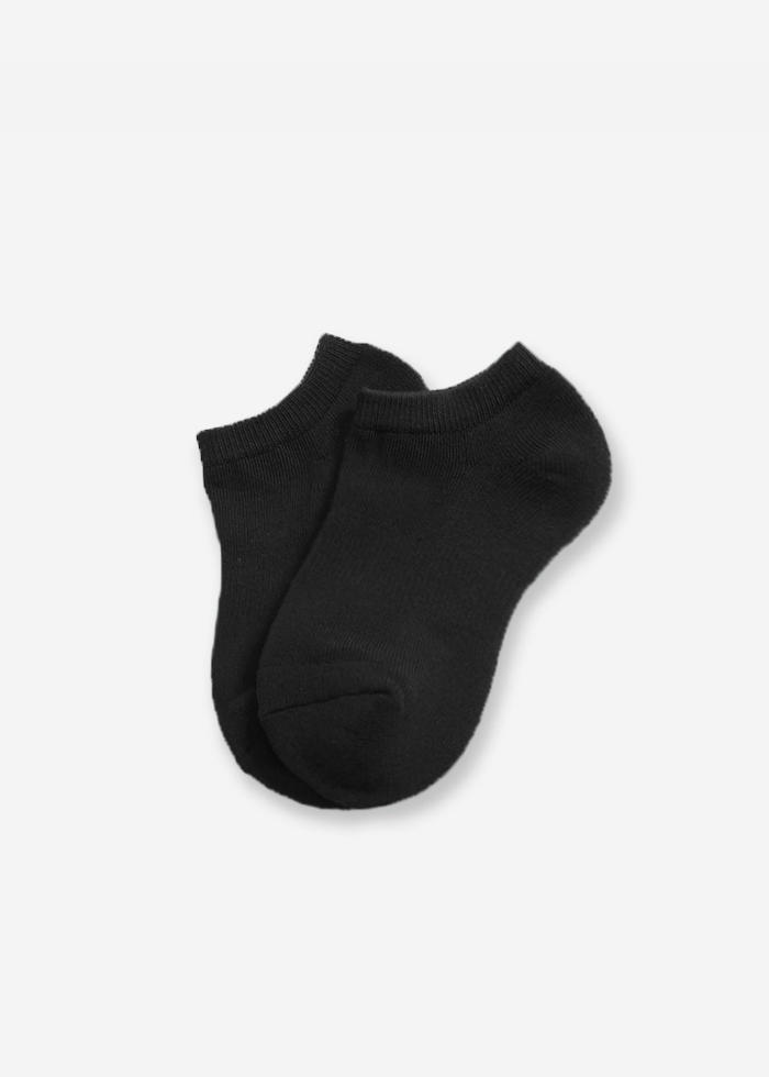 簡約系列．舒棉船型襪（黑色）