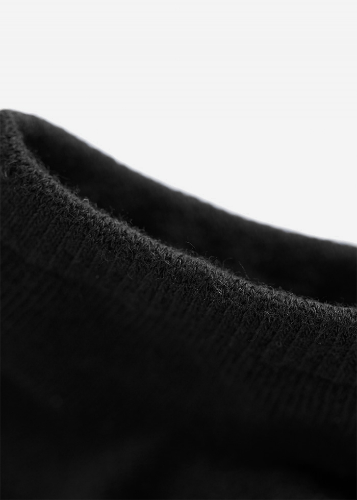 簡約系列．舒棉船型襪(黑色)