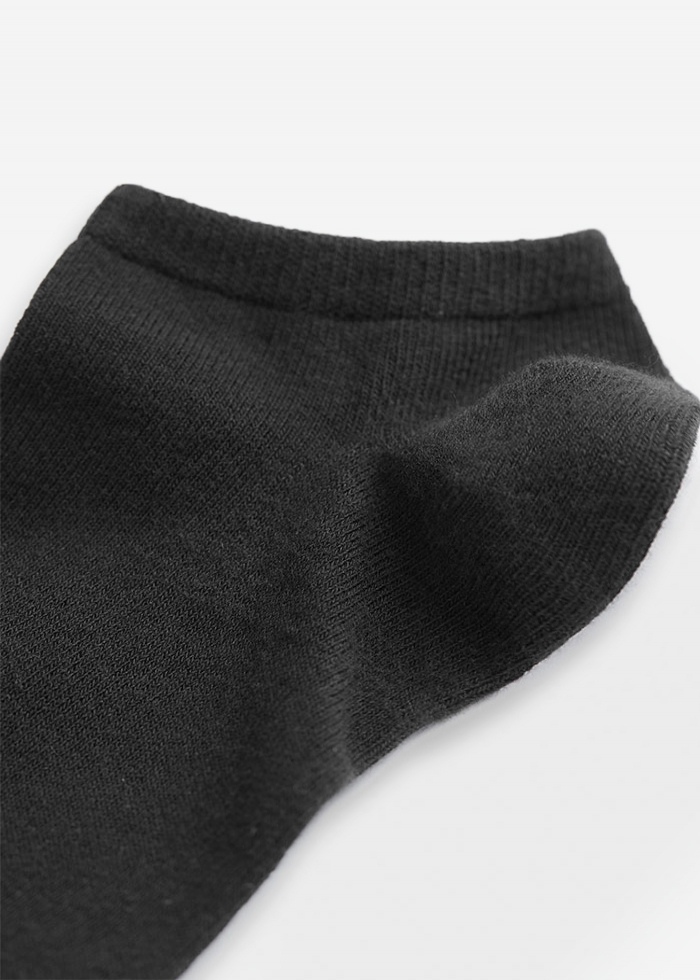 簡約系列．舒棉船型襪(黑色)