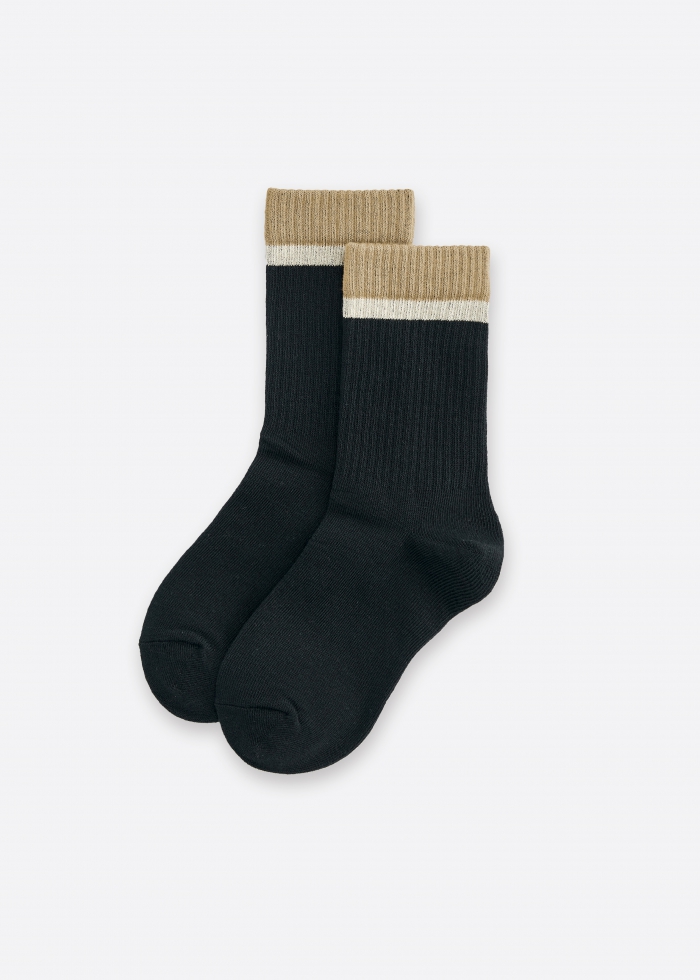 Athflow．Women Mid Calf Socks（Color Block）