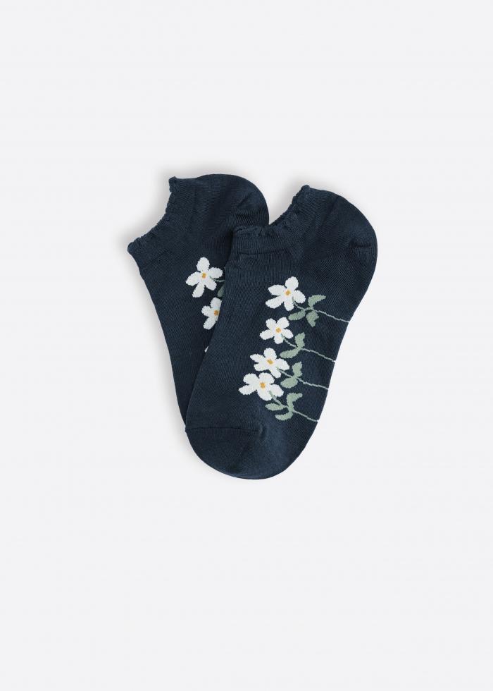 Garden Stroll．Women Low Cut Ankle Socks（Flower）