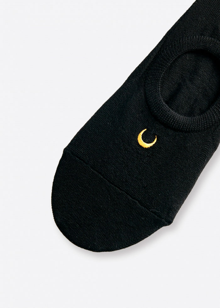 CandleLight Dinner．Women Low Cut Ankle Socks(Moon Embroidery)