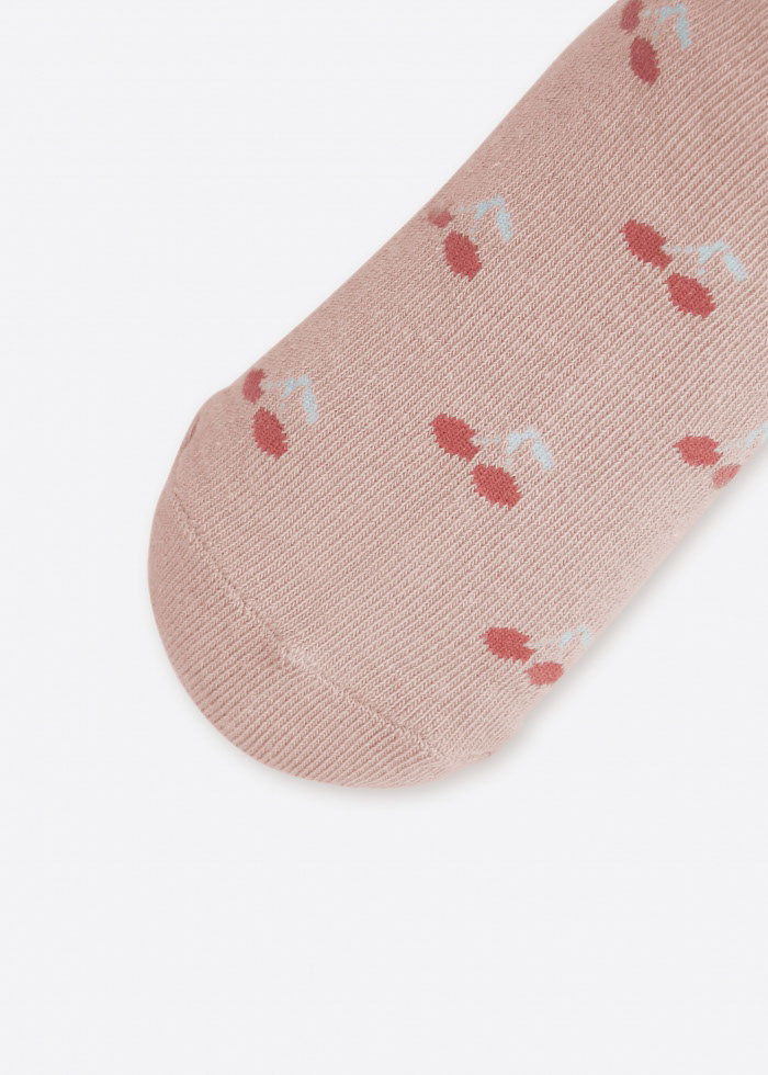 女童三入組_莓果冰沙．花瓣踝襪(淡綠/草莓/櫻桃)