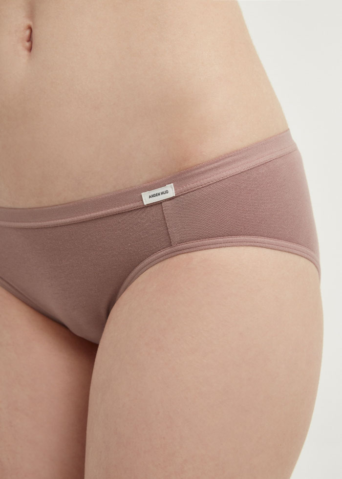 Classic．Low Rise Cotton Brief Panty(Nude)