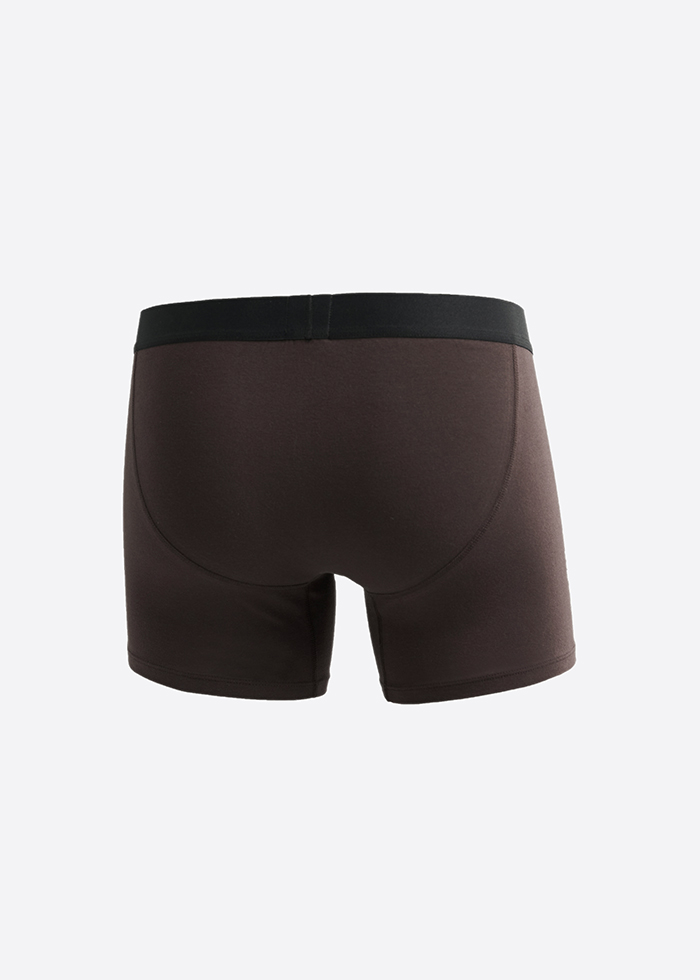 Mystery Ocean．Men Boxer Brief Underwear(Black Coffee)