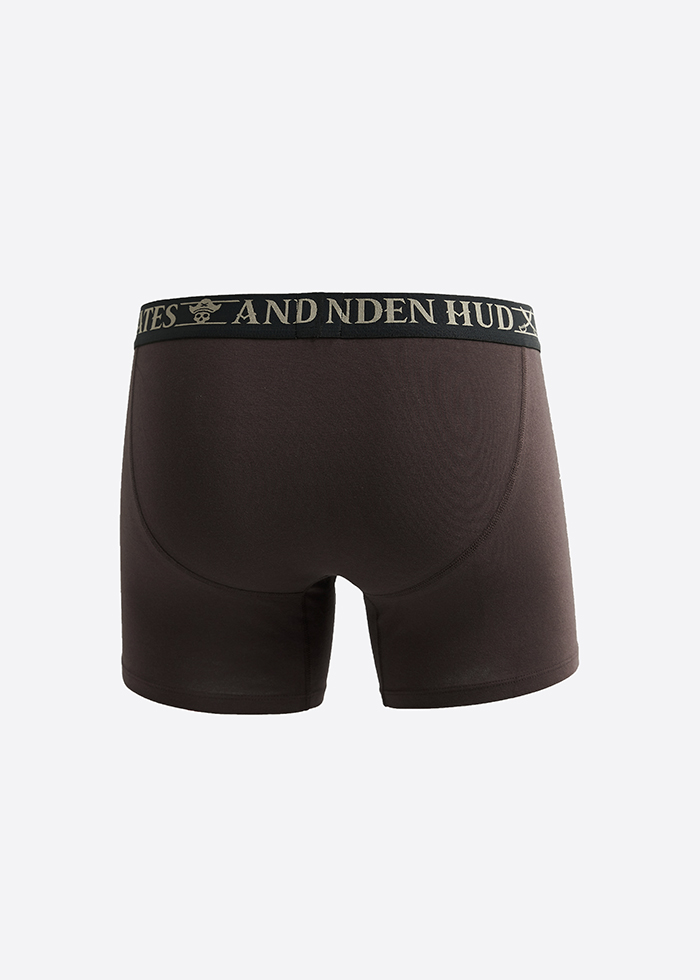 Mystery Ocean．Men Boxer Brief Underwear(AH Waistband - Grey)