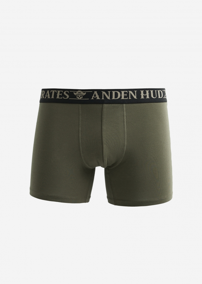 Mystery Ocean．Men Boxer Brief Underwear(AH Waistband - Grey)