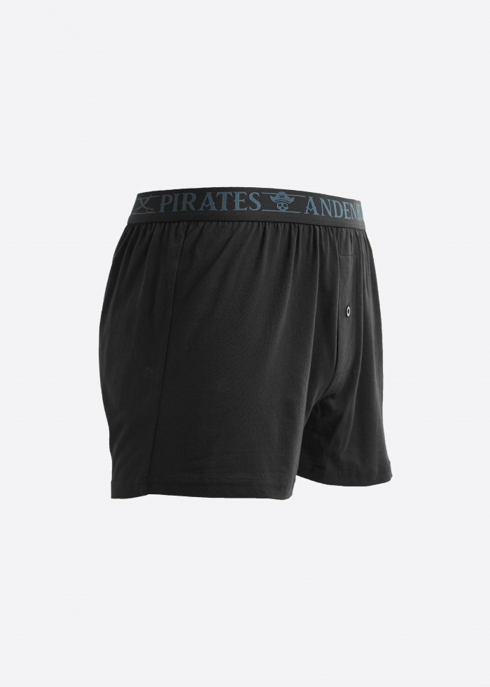 Mystery Ocean．Men Boxer Underwear(AH Waistband - Black)