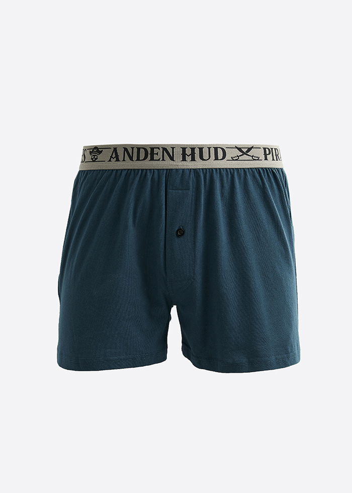 Mystery Ocean．Men Boxer Underwear(AH Waistband - Black)