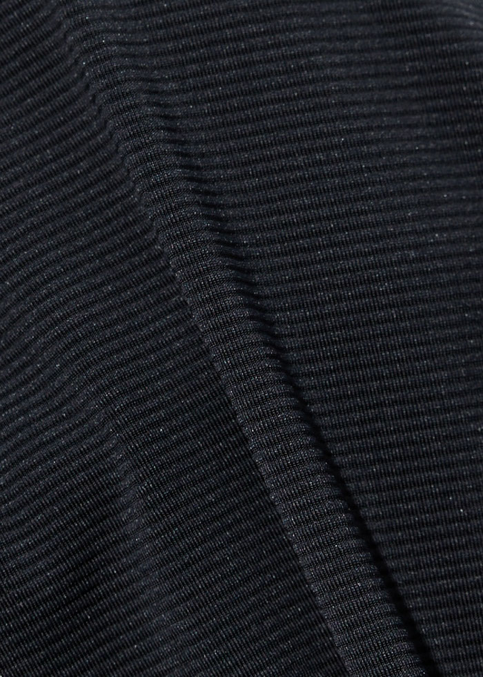 Cool Series．High Rise Cool Picot Elastic Brief Panty(Black)