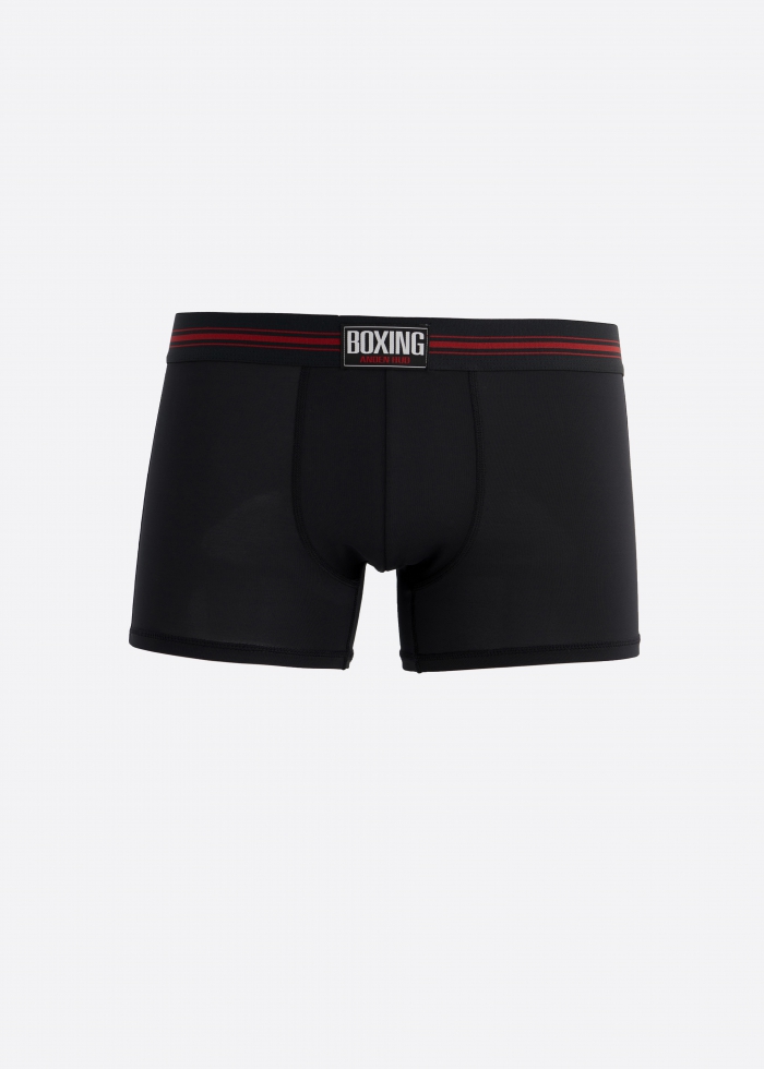 Moisture-Wicking Collection．Men Trunk Underwear（Black - Label）