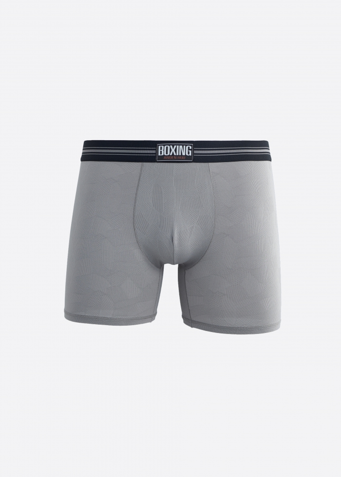 Moisture-Wicking Collection．Men Jacquard Boxer Brief Underwear（Sharkskin-Label）