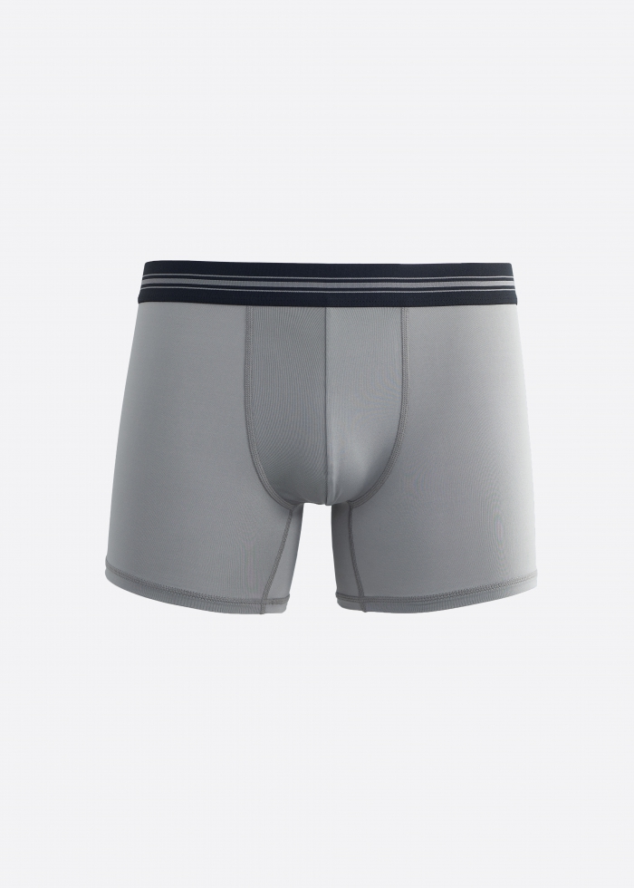 Moisture-Wicking Collection．Men Boxer Brief Underwear(Sharkskin)