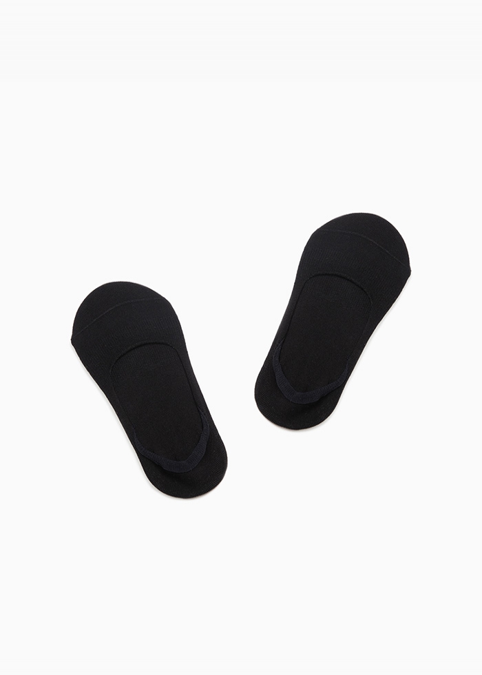 簡約系列．織紋隱形襪（黑色）