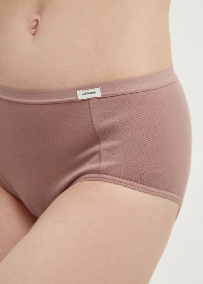 Classic．High Rise Cotton Brief Panty(Nude)