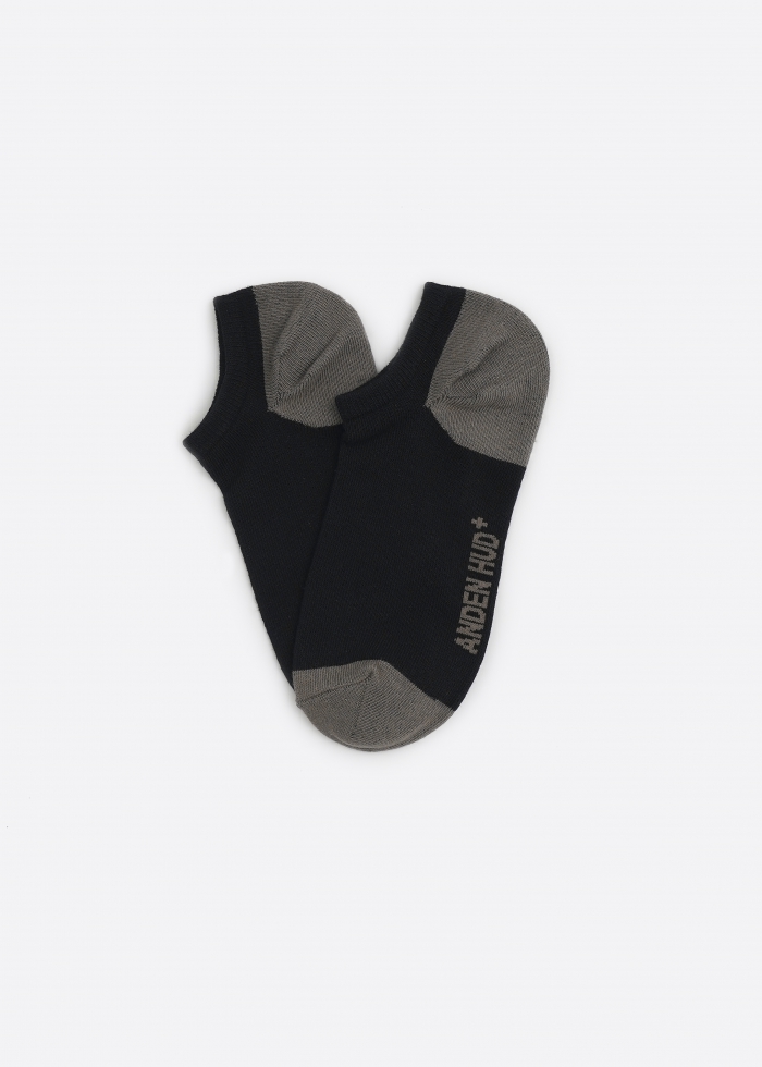 Hygiene Series．Men Low Cut Ankle Socks（Black/Fallen Rock）