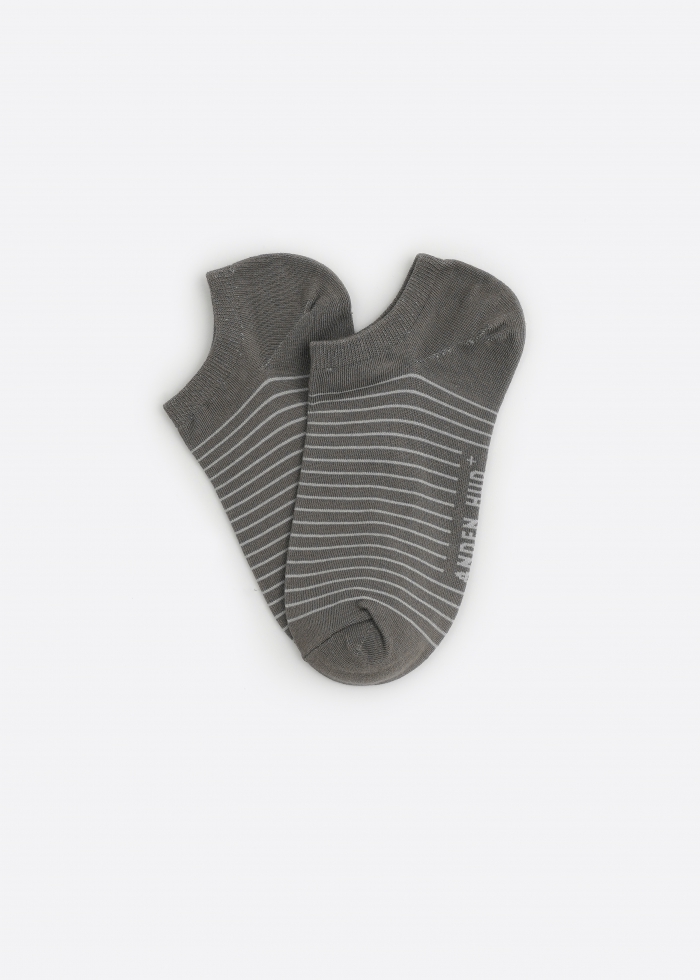Hygiene Series．Women Low Cut Ankle Socks（Fallen Rock Stripe）