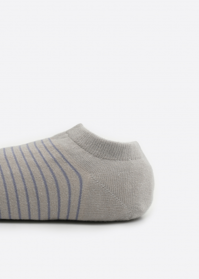 Hygiene Series．Women Low Cut Ankle Socks(Fallen Rock Stripe)