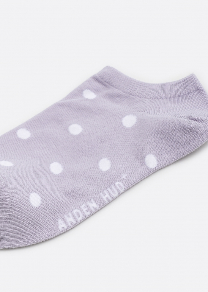 Hygiene Series．Women Low Cut Ankle Socks(Mushroom Stripe)