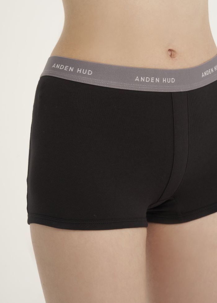 By your side．High Rise Cotton Shortie Panty(Burlwood-AH Waistband)