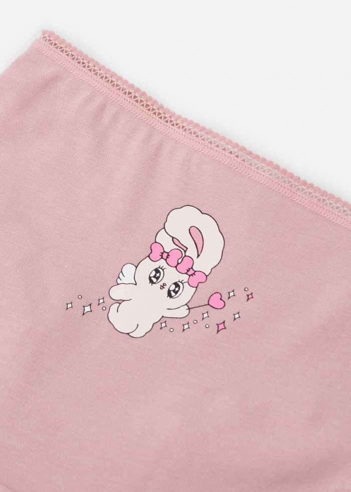 (3-Pack)Esther Bunny Series．Girls Brief Panty + '(' + Cheeky Sweetheart +  ')