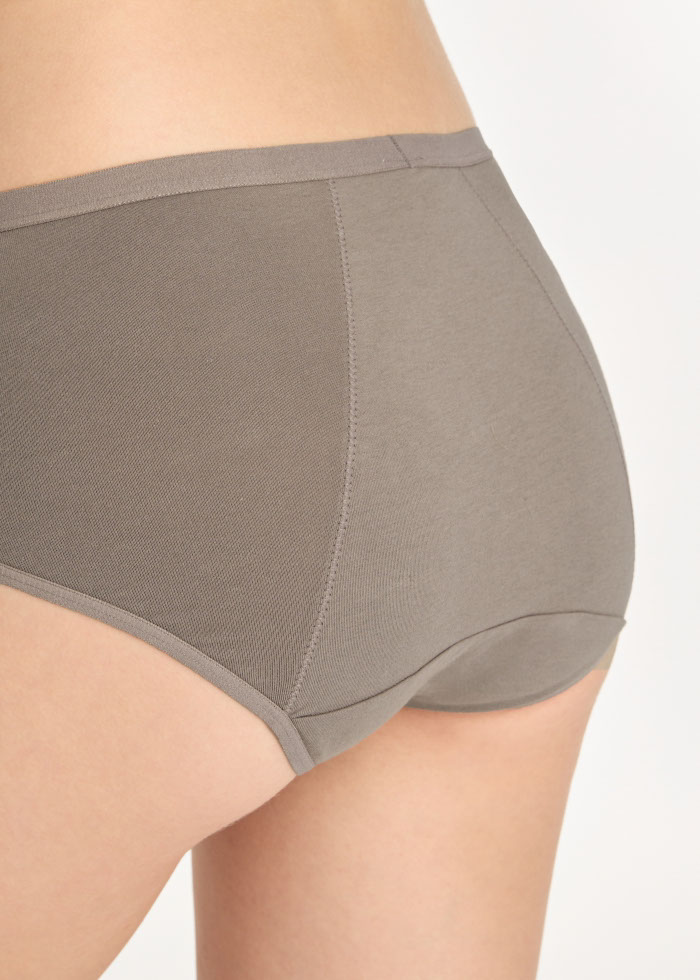 Taste of Happiness．High Rise Cotton Period Brief Panty(Sirocco-Dessert)