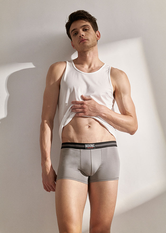 Moisture-Wicking Collection．Men Trunk Underwear（Sharskin - Label）