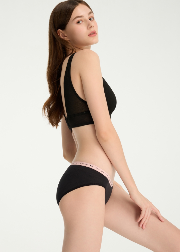 Party Time．Low Rise Cotton Brief Panty(Fur Seal Pattern)