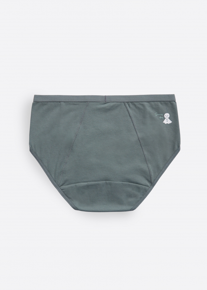 After Rain．Mid Rise Cotton Period Brief Panty（Stormy Weather）