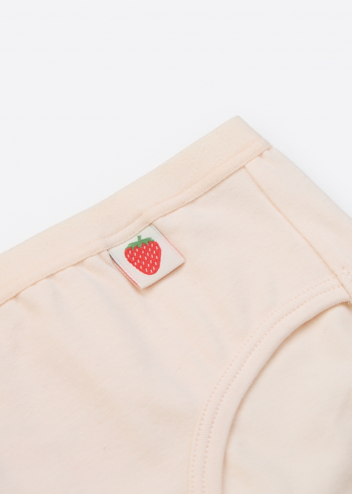 (3-Pack) Hygiene Series．Girls Brief Panty(Strawberry)
