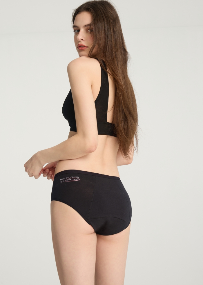 Emotional Girl．Mid Rise Cotton Period Brief Panty(Woodrose)