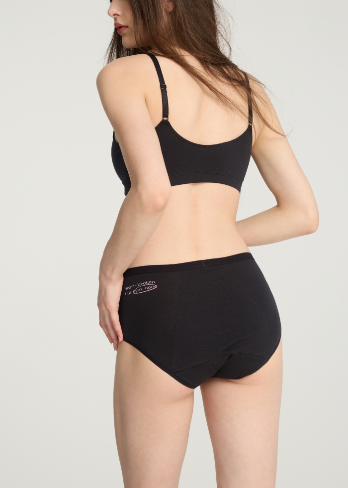 Emotional Girl．High Rise Cotton Period Brief Panty(Woodrose)