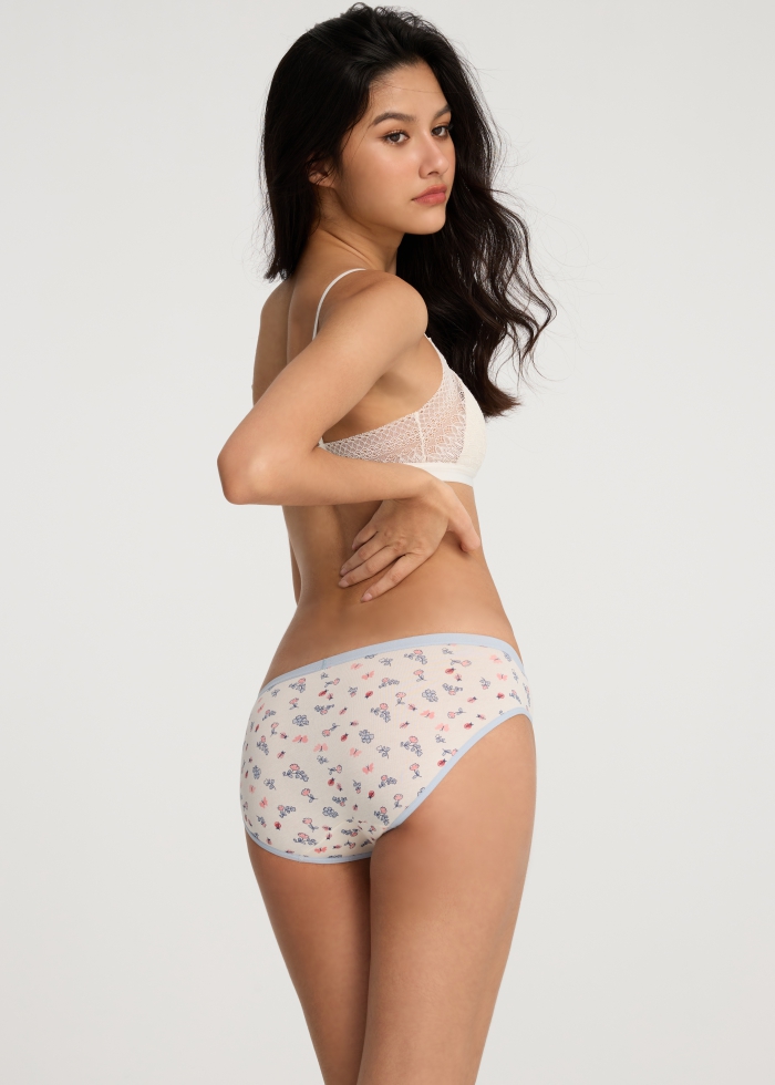 Spring Dopamine．Low Rise Cotton Brief Panty(Spring Pattern)