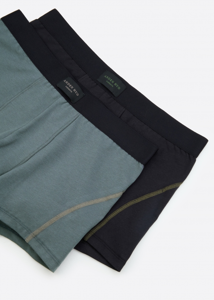 Branding Daily．Men Trunk Underwear(Dark Slate - Gray Label)