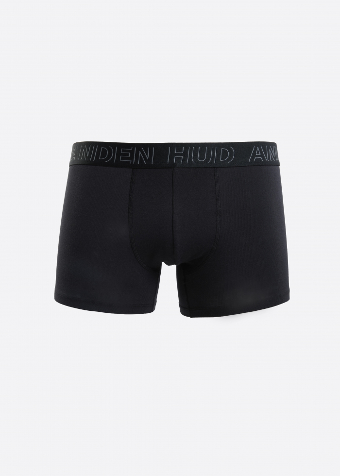 Branding Daily．Men Trunk Underwear（Black - Frame logo Waistband）