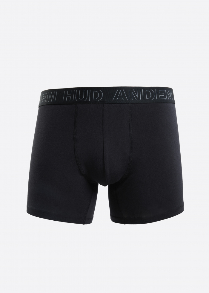 Branding Daily．Men Boxer Brief Underwear（Black - Frame logo Waistband）