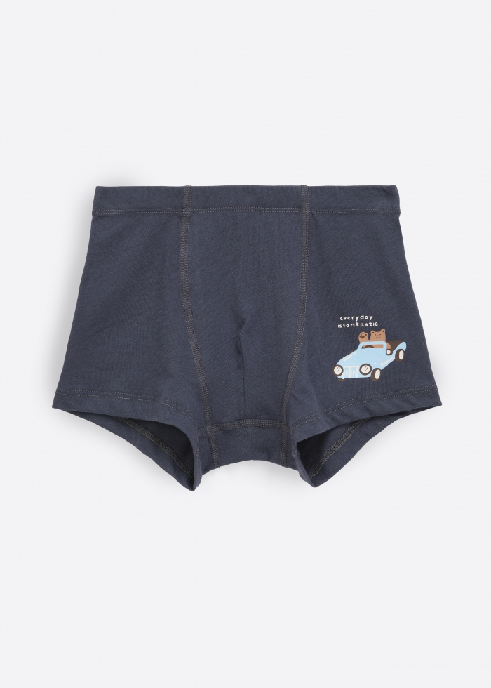 (3-Pack)Playtime．Boys Trunk Underwear(Playful Bear)