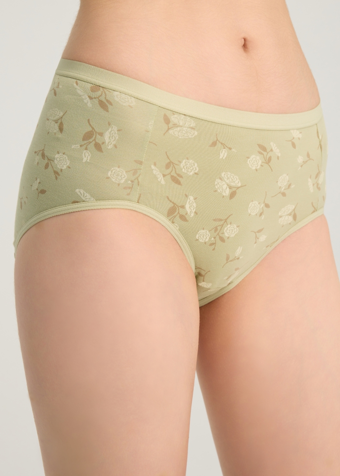 The birth of Venus．High Rise Cotton Brief Panty(Shells Pattern)