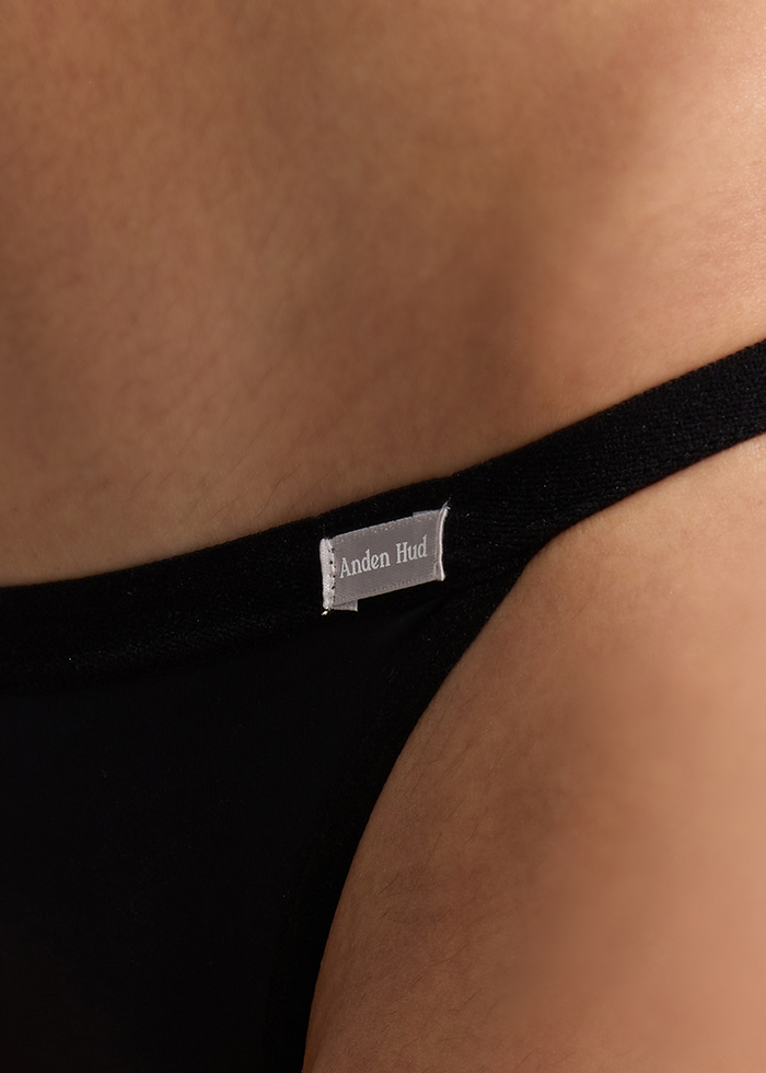 Luxury Series．Low Rise Moisturizing Nylon String Bikini Panty(Quicksilver)