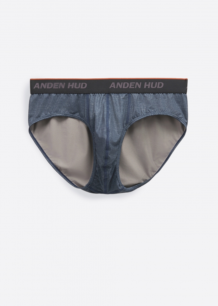 Moisture-Wicking Collection．Men Brief Underwear(Denim)