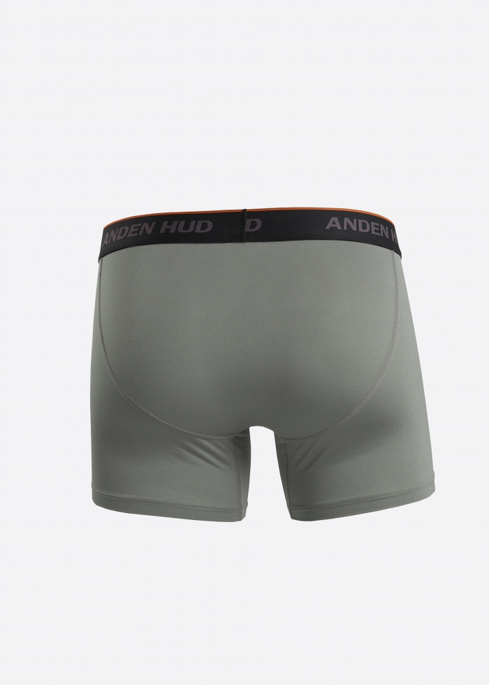 Moisture-Wicking Collection．Men Boxer Brief Underwear(AH Waistband - Out Space)