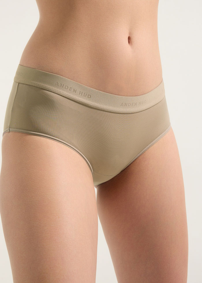 Cool Series．Mid Rise Cool Brief Panty(Aleutian)