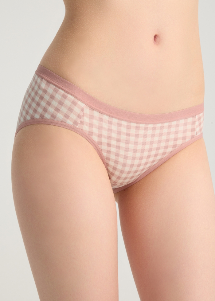 Life With Pets．Low Rise Cotton Brief Panty(Kitten Waistband)