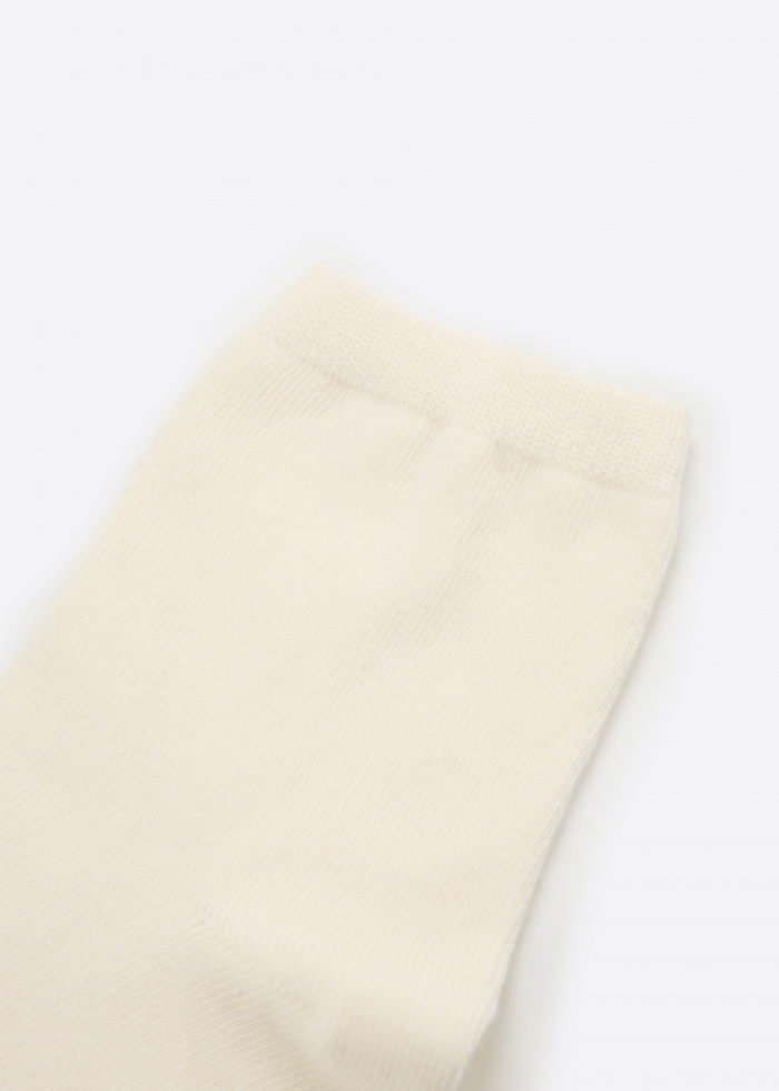 (2-Pack) Colorful daily life．Women Crew Socks(Off-white/Hemp gray)