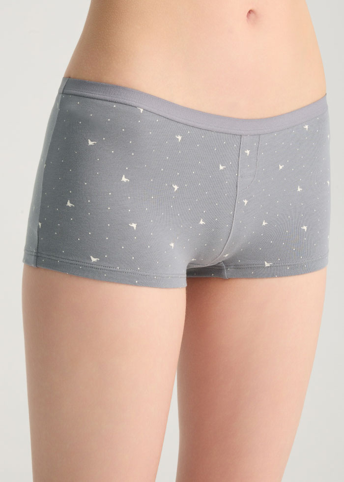 Warm Daily．Mid Rise Cotton Shortie Panty（Fur Seal Pattern）