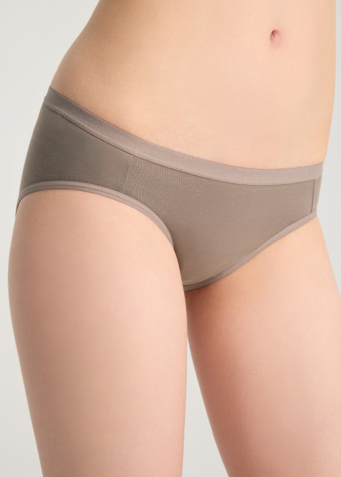 Life With Pets．Low Rise Cotton Brief Panty（Brushed Nickel）