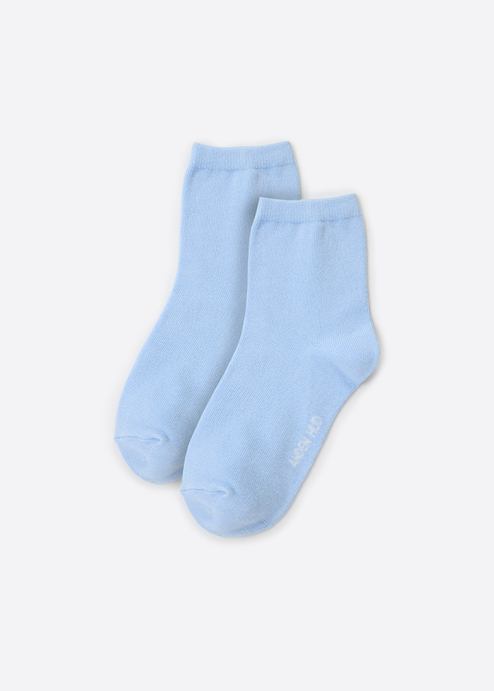 Colorful daily life．Women Crew Socks（Forest light blue）